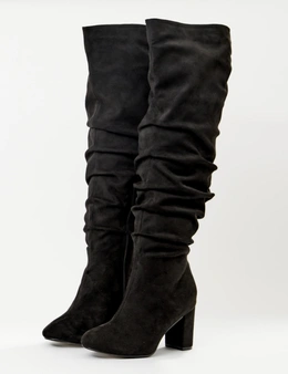 Autograph Ruched Tall Heeled Boots - JF-51197W