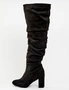 Autograph Ruched Tall Heeled Boots - JF-51197W, hi-res