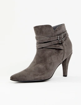 Autograph Heeled Buckle Ankle Boot - CL-51215W