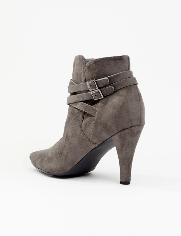 Autograph Heeled Buckle Ankle Boot - CL-51215W, hi-res image number null