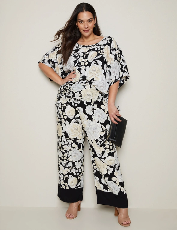 Autograph Full Length Wide Border Print Pant, hi-res image number null