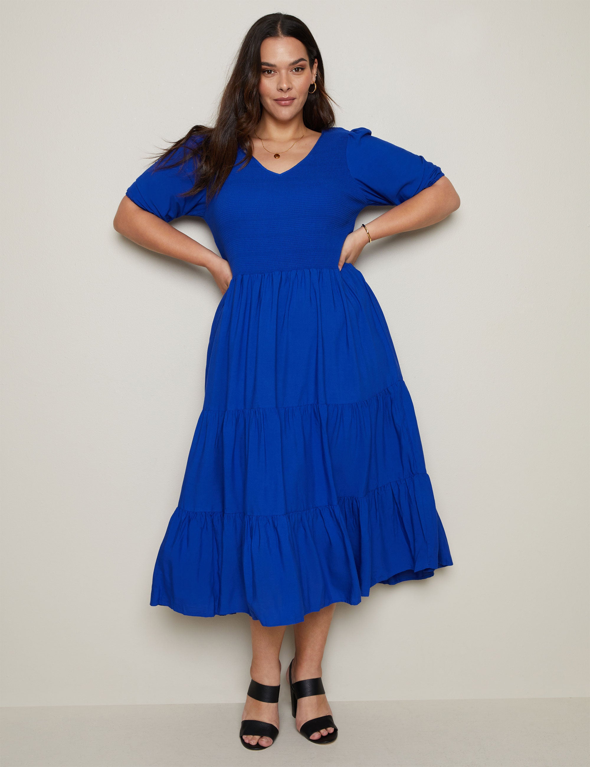 Autograph Shirred Tiered Maxi Dress | Autograph