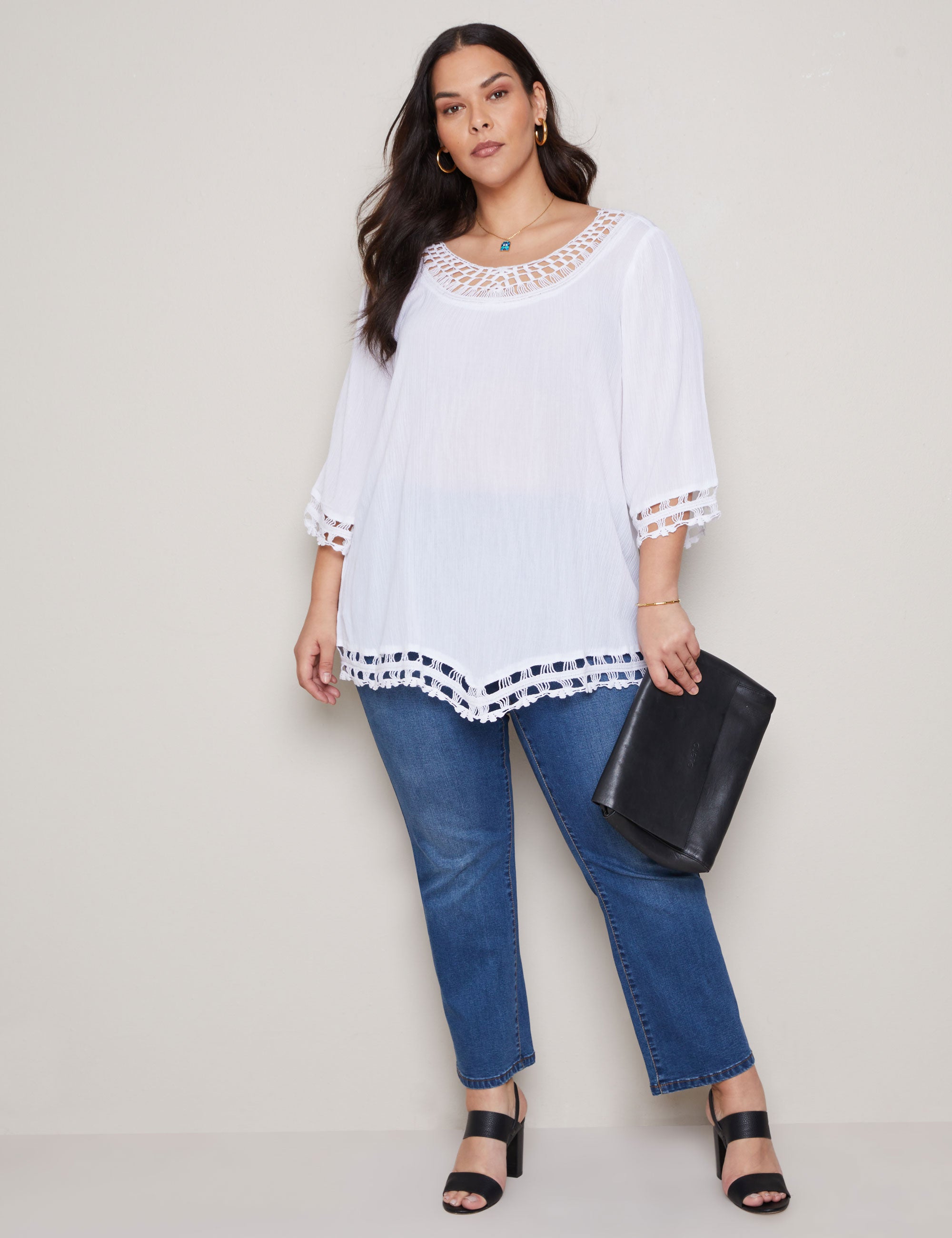 Autograph Lace Trim Top | EziBuy Australia