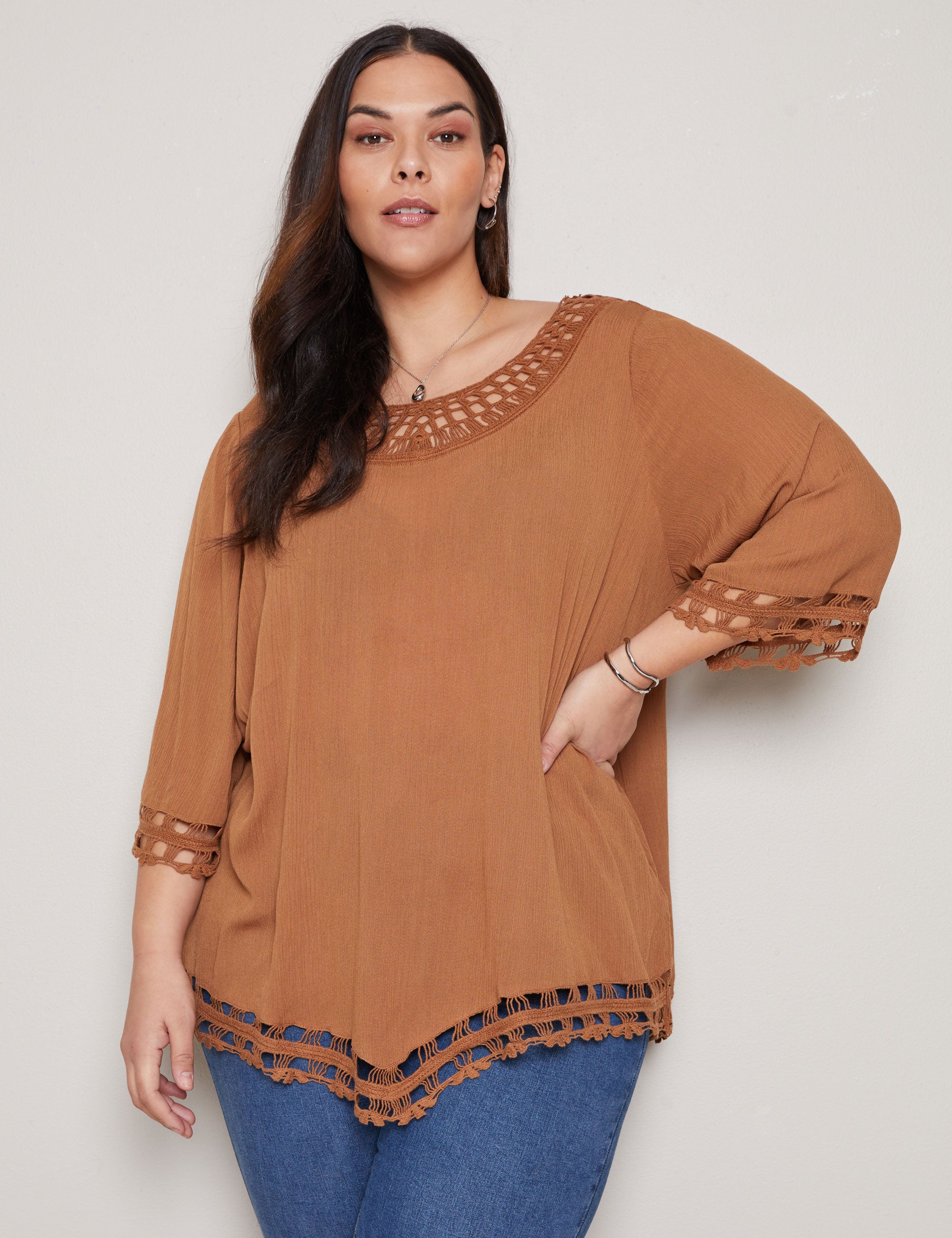 Autograph Lace Trim Top | EziBuy Australia