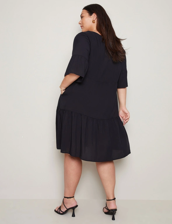 Autograph Tiered Knee Length Dress, hi-res image number null