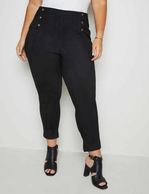 Autograph Ankle Length Suedette Pant, hi-res image number null