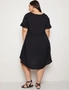 Autograph V Neck Frill Sleeve Over the Knee Woven Dress, hi-res