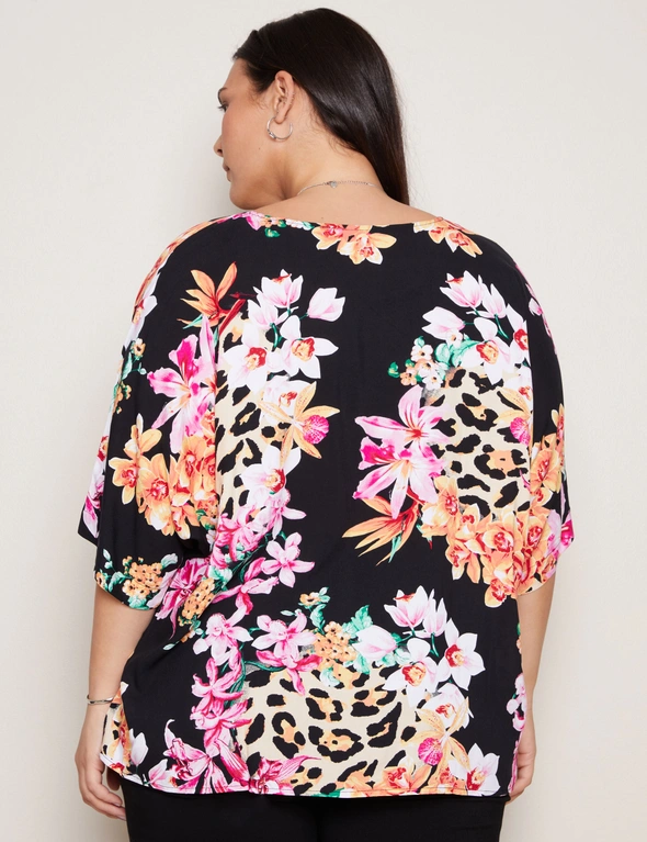 Autograph Elbow Sleeve Kaftan Summer Top, hi-res image number null