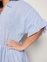 Autograph Elbow Sleeve Tiered Linen Blend Midi Shirt Dress, hi-res