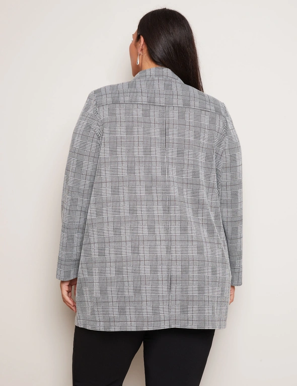 Autograph Long Sleeve Button Front Ponte Blazer, hi-res image number null