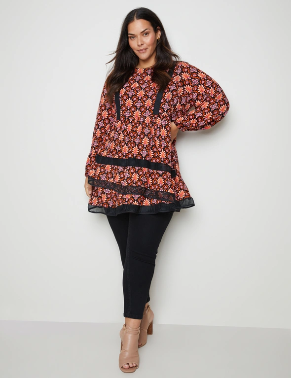 Autograph Long Sleeve Contrast Detail Tunic , hi-res image number null