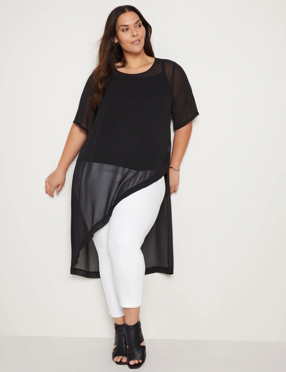 Autograph Elbow Sleeve Longline Tunic, hi-res image number null