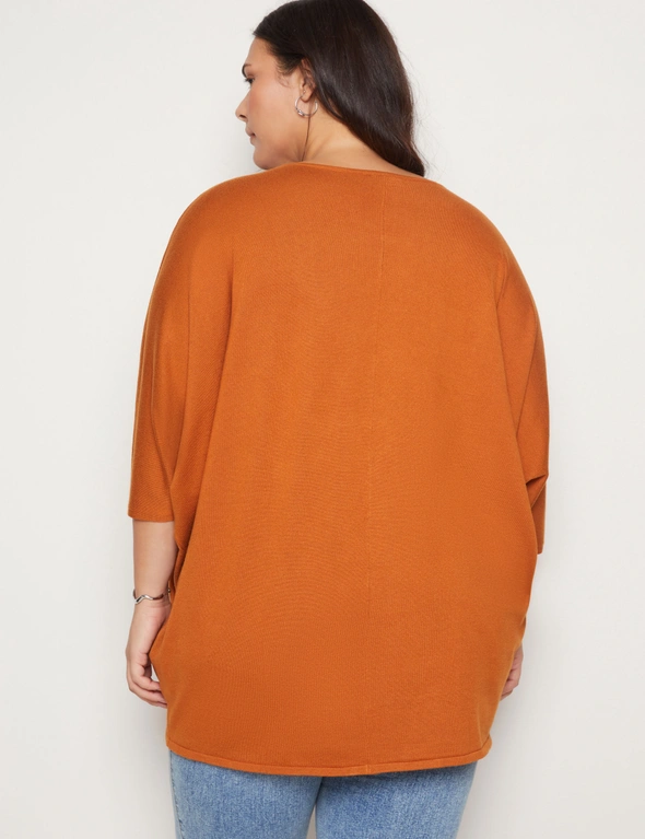 Autograph Elbow Sleeve Light Weight Knit Kaftan, hi-res image number null