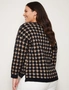 Autograph Long Sleeve Houndstooth Knit Jumper, hi-res