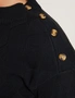 Autograph Long Sleeve Diamond Texture Button Detail Knit Jumper, hi-res
