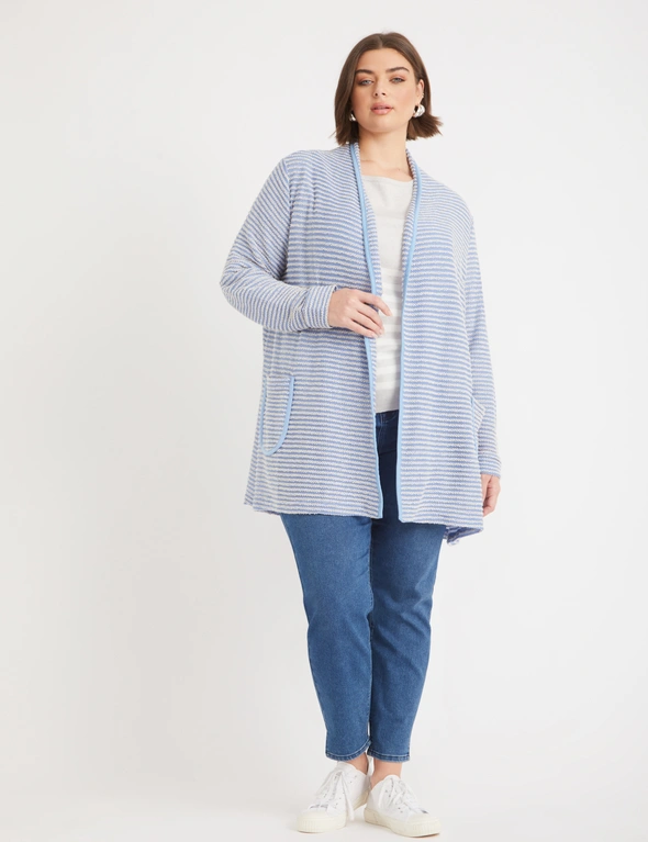 Autograph Long Sleeve Textured Cardigan, hi-res image number null