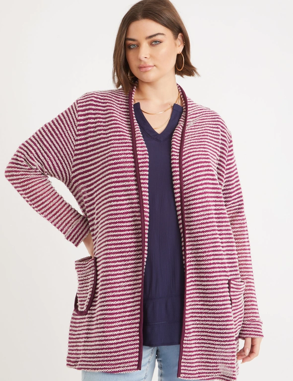 Autograph Long Sleeve Textured Cardigan, hi-res image number null