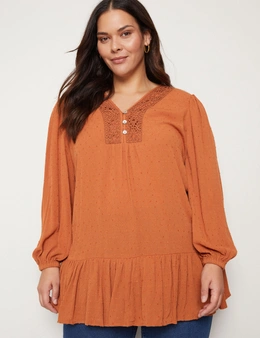 Autograph Lace Trim Tiered Tunic