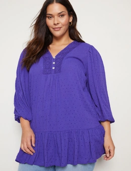 Autograph Lace Trim Tiered Tunic
