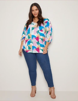 Autograph Puff Sleeve Peasant Top