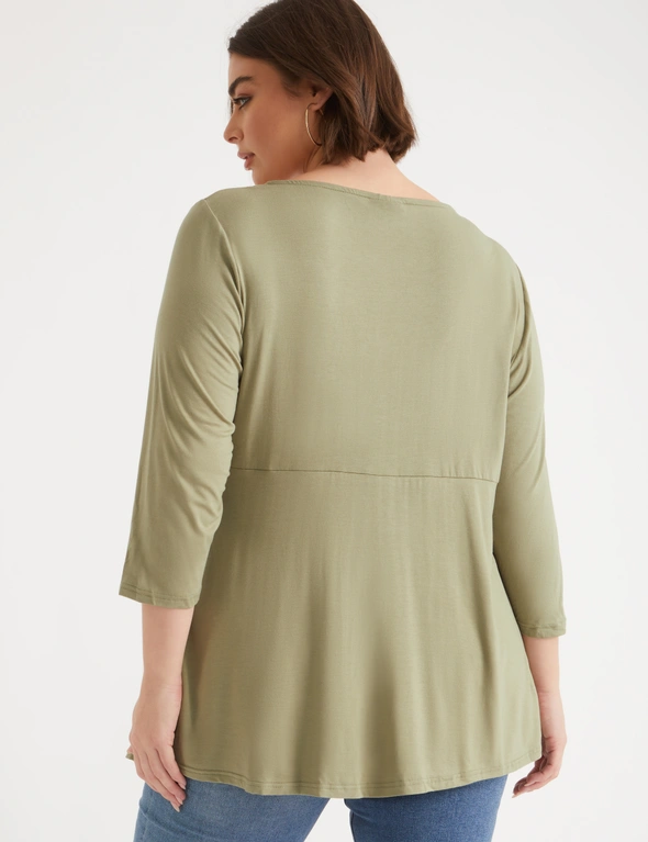 Autograph 3/4 Sleeve Knit Tunic, hi-res image number null