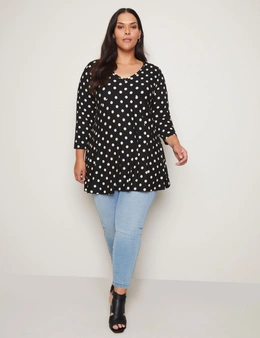  AusLook Plus Size Tunic For Women 3/4 Sleeve