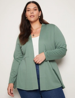 Autograph Long Sleeve Peplum Style Ponte Cover Up