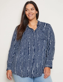 Autograph Rolled Sleeve Button Front Shirt