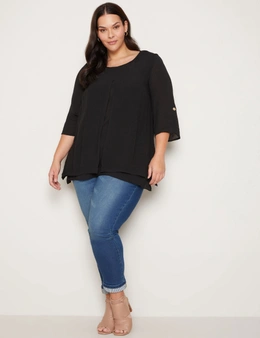 Autograph 3/4 Sleeve Double Layer Tunic