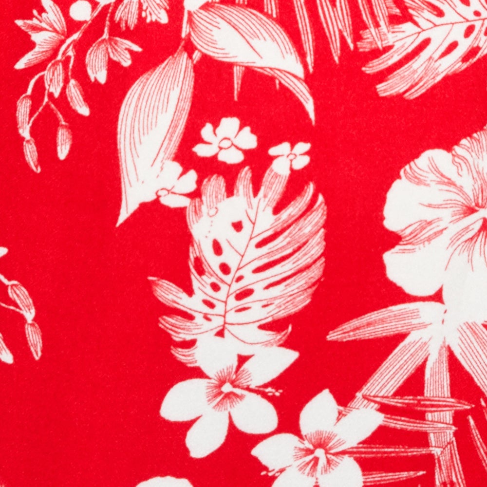 Red Tropical Floral