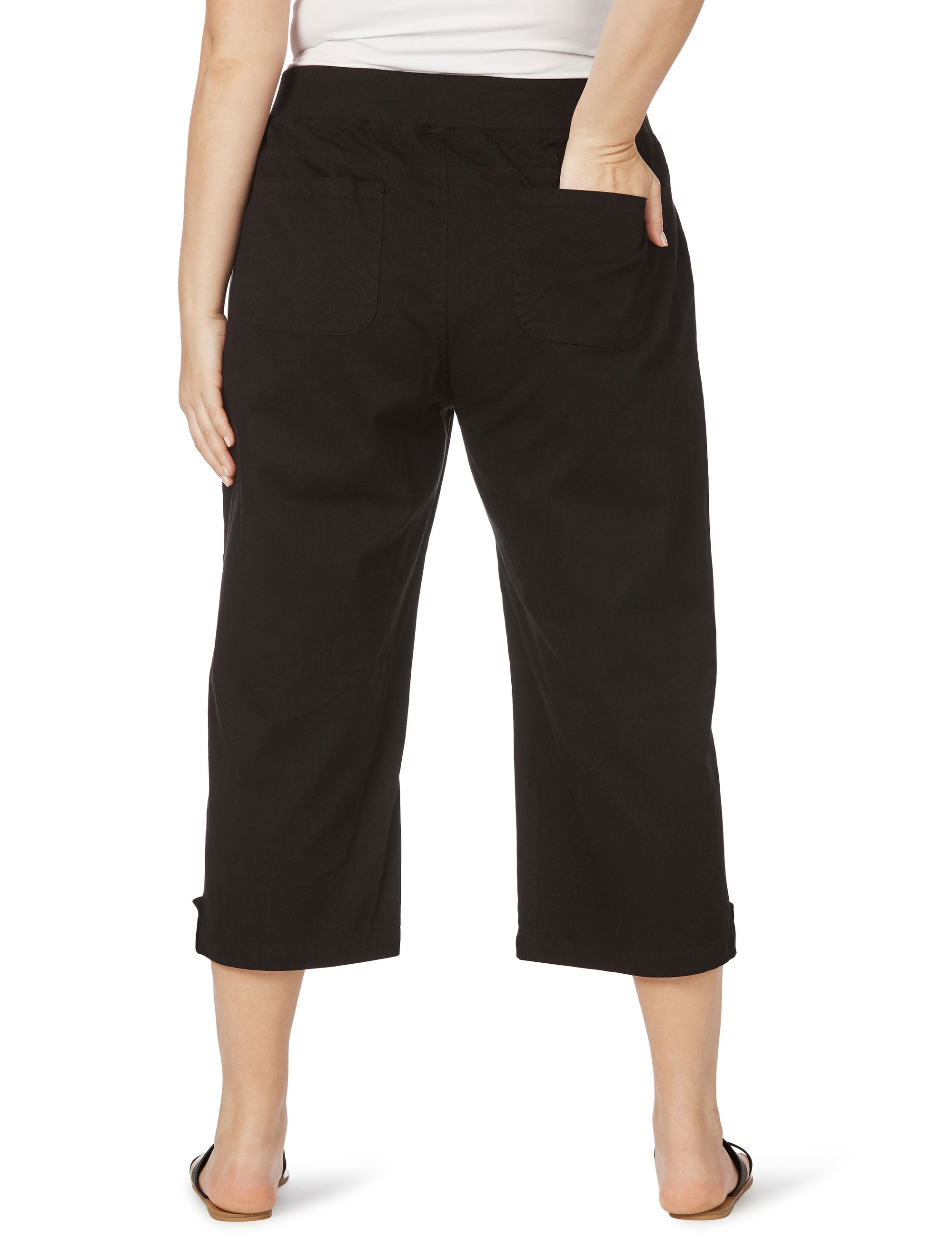 Beme Poplin Pull On Crop Pants | Crossroads