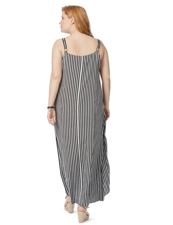 Beme Sleeveless Stripe Overlay Maxi Dress, hi-res image number null