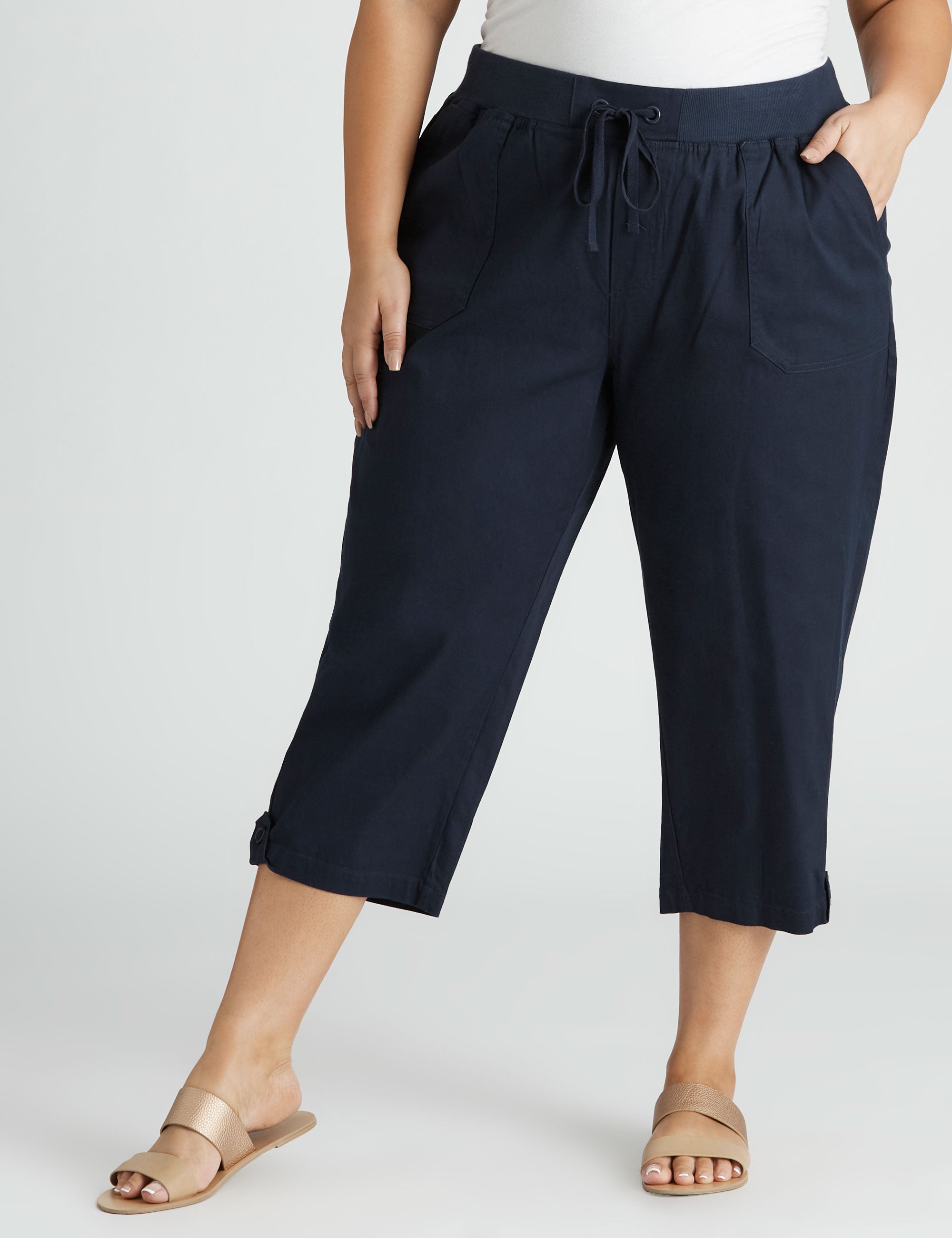 CROP POPLIN PANT | Beme