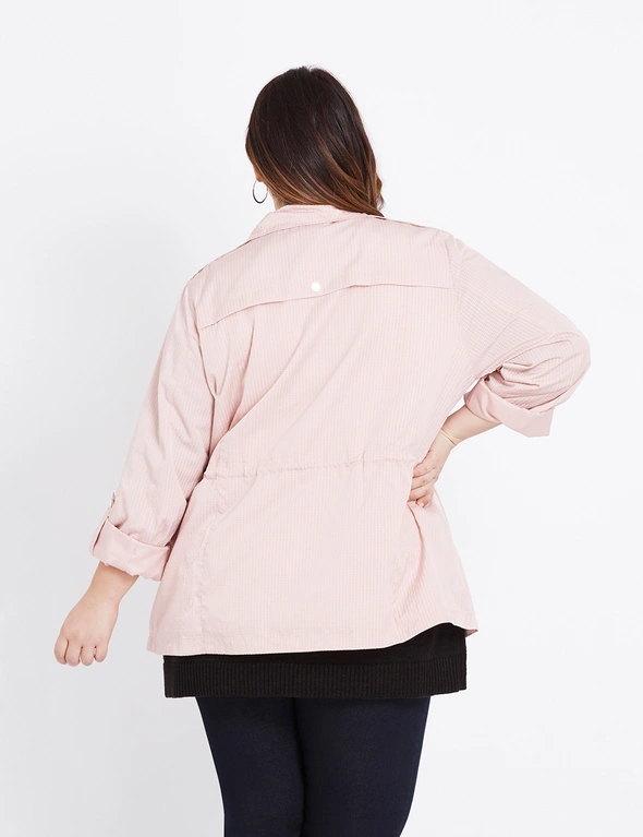Beme Long Sleeve Pink Rain Jacket , hi-res image number null