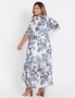 Beme Elbow Sleeve Wrap Floral Maxi Dress, hi-res