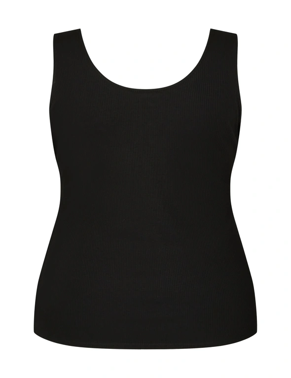 Beme Button Detail Ribbed Jersey Camisole, hi-res image number null