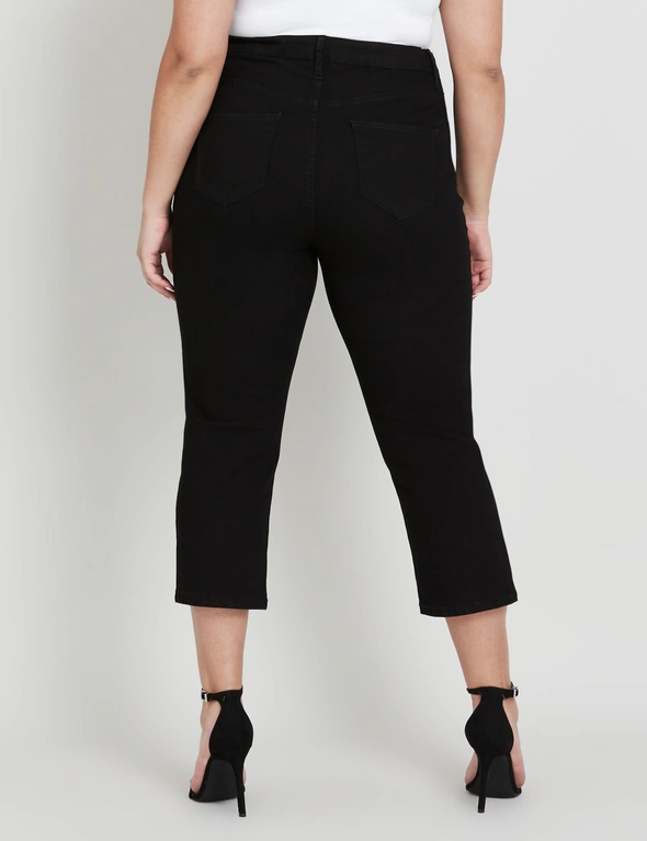 Beme High Rise Straight Cut Off Jean, hi-res image number null