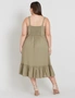 Beme Sleeveless Pintuck Linen Midi Dress, hi-res