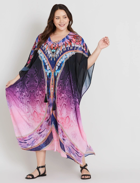 Beme Lace Up Kimono Dress, hi-res image number null
