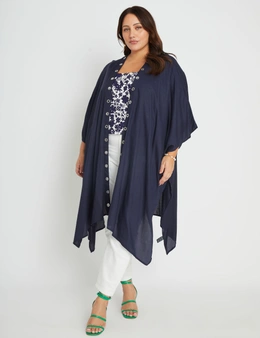 Beme Extended Sleeve Longline Kimono
