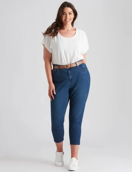 Beme Mid Rise Core Short Length Jeans