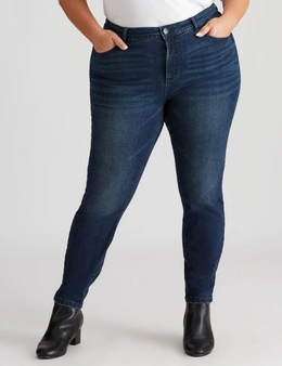 Beme Mid Rise Skinny Midnight Blue Wash Jeans
