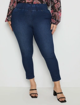 Beme Pull On Wide Waistband Jeans