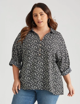 Beme Extended 3/4 Sleeve Top 