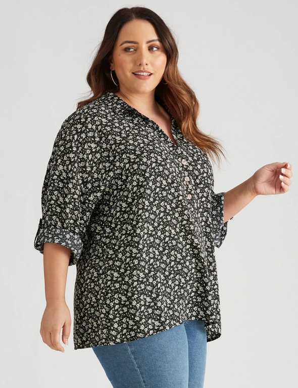 Beme Extended 3/4 Sleeve Top , hi-res image number null