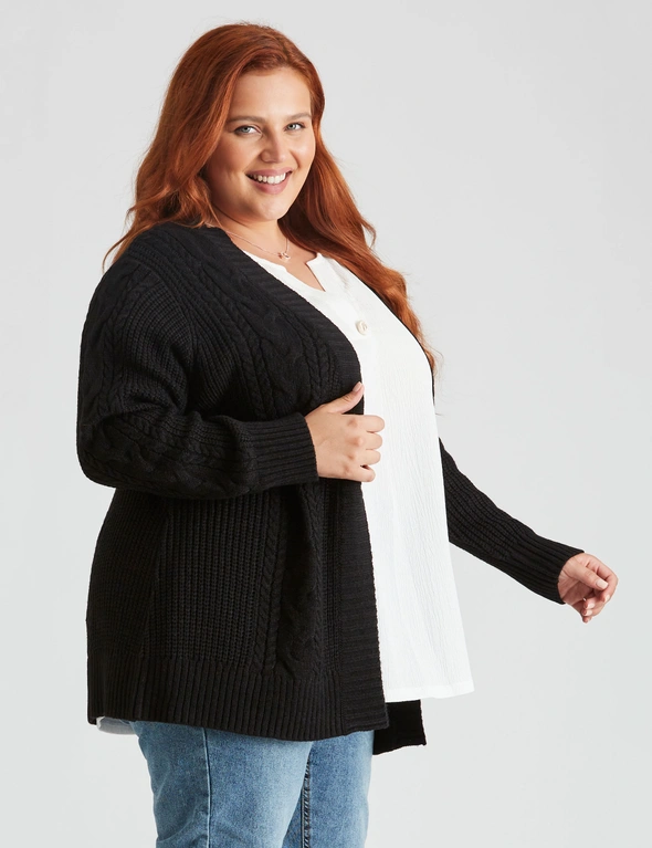 Beme Open Cable Cardigan, hi-res image number null