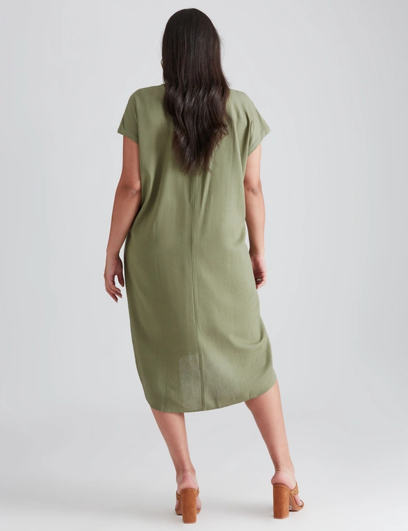 Beme Extended Sleeve Zipped Front Pocket Dress, hi-res image number null