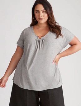 Beme Extended Sleeve Ring Knitwear Tunic Top