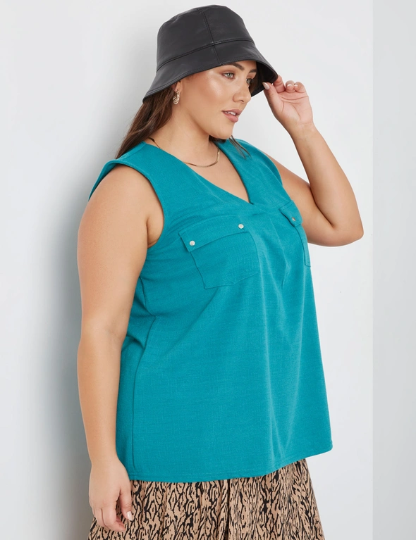 Beme Sleeveless Knitwear Top, hi-res image number null