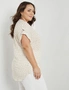 Beme Extended Sleeve Woven High Low Top, hi-res